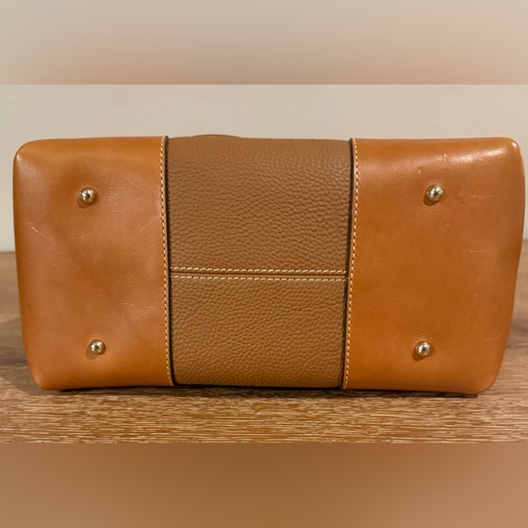 Dooney & Bourke Dome Satchel Crossbody Brown Leather - Picture 5 of 6